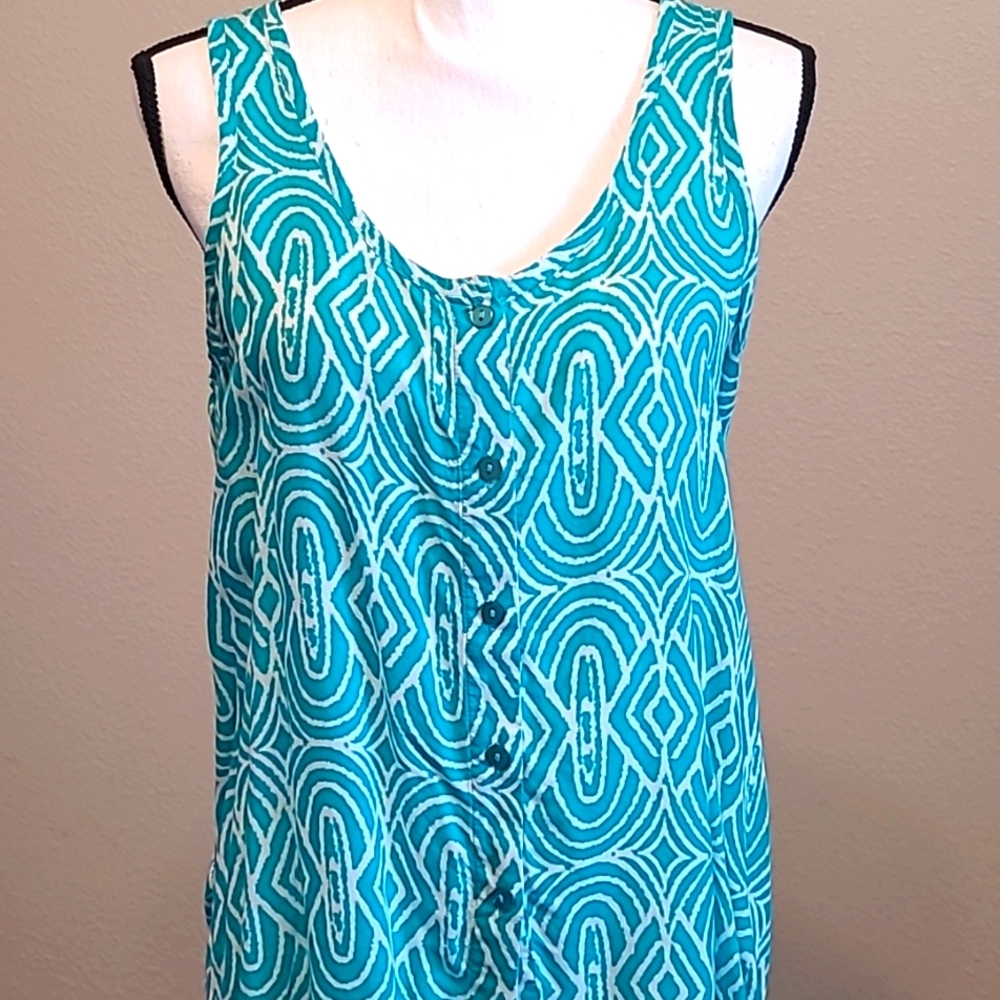 Turquoise M Tank  Summer Top